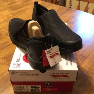 Skechers Men's Tineid Arch Fit Slip Resistant Work Sneaker